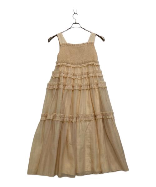 DREAM sister jane（ドリームシスタージェーン）DREAM sister jane (ドリームシスタージェーン) ドレスワンピース ベージュ サイズ:Mの古着・服飾アイテム