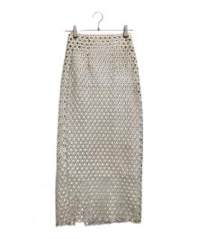 Chika Kisada（チカ キサダ）の古着「レーススカート」｜ホワイト