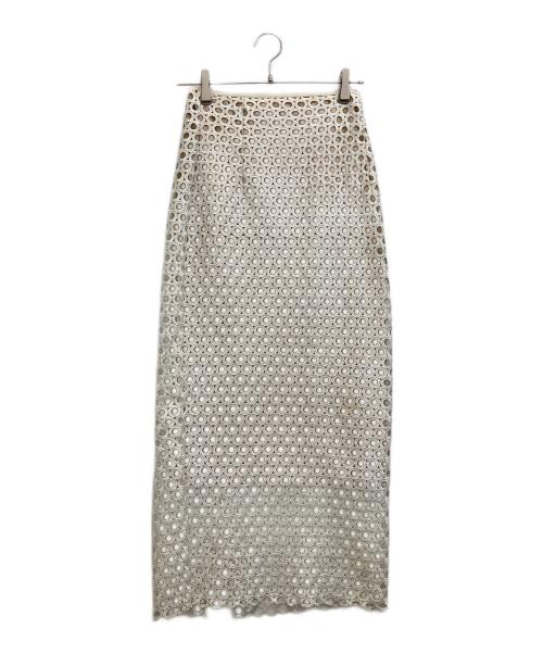 Chika Kisada（チカ キサダ）Chika Kisada (チカ キサダ) レーススカート ホワイト サイズ:1の古着・服飾アイテム