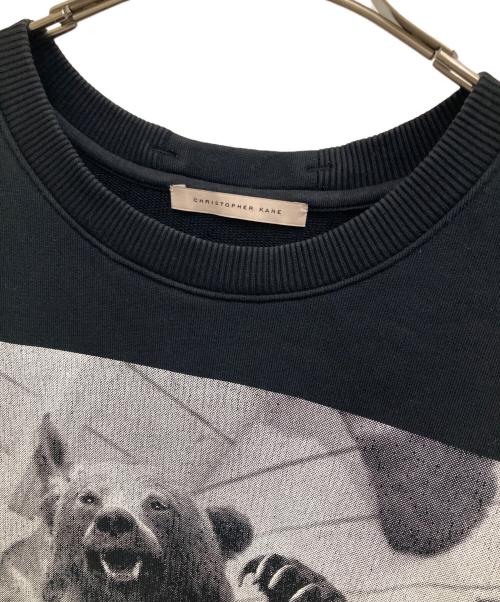 Christopher Kane（クリストファーケイン）Christopher Kane (クリストファーケイン) クルーネックスウェット ブラック サイズ:Sの古着・服飾アイテム