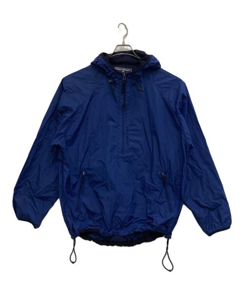 POLO SPORT（ポロスポーツ）POLO SPORT (ポロスポーツ) ナイロンアノラックパーカー ブルー サイズ:Mの古着・服飾アイテム