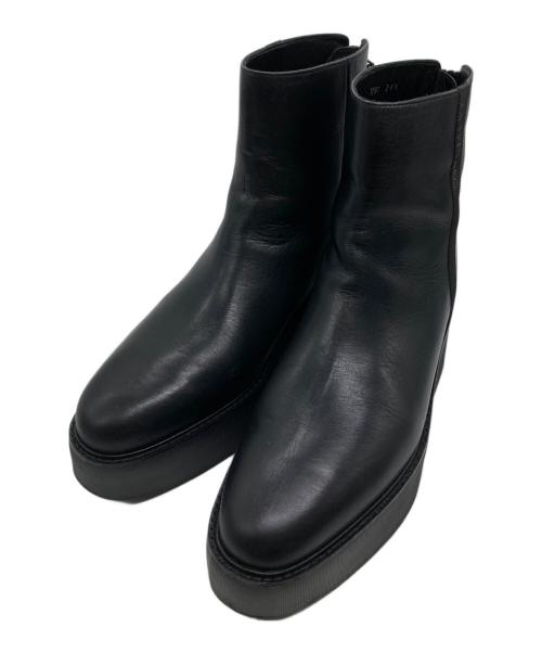 LANVIN en Bleu（ランバンオンブルー）LANVIN en Bleu (ランバンオンブルー) バックジップブーツ ブラック サイズ:24.5の古着・服飾アイテム