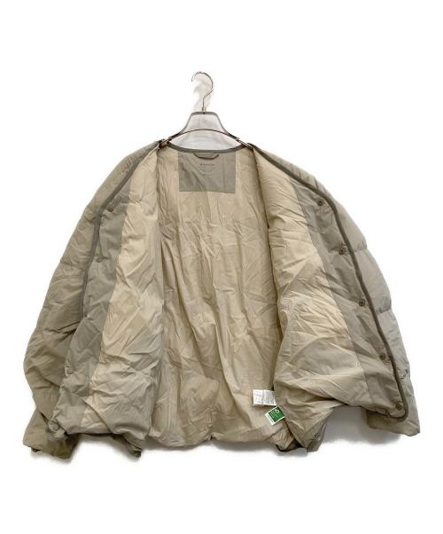 Snow peak（スノーピーク）snow peak (スノーピーク) BEAUTY&YOUTH UNITED ARROWS (ビューティーアンドユースユナイテッドアローズ) 別注ノーカラーダウンジャケット グレー サイズ:Lの古着・服飾アイテム