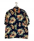 Sun Surfサンサーフ）の古着「アロハシャツ」｜ネイビー