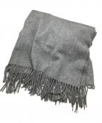 JOHNSTONS OF ELGINジョンストンズオブエルガン）の古着「カシミヤマフラー」｜グレー