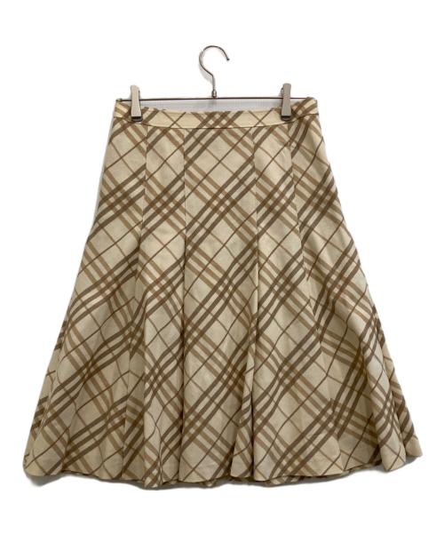 BURBERRY LONDON（バーバリーロンドン）BURBERRY LONDON (バーバリーロンドン) ウールスカート ベージュ サイズ:40の古着・服飾アイテム