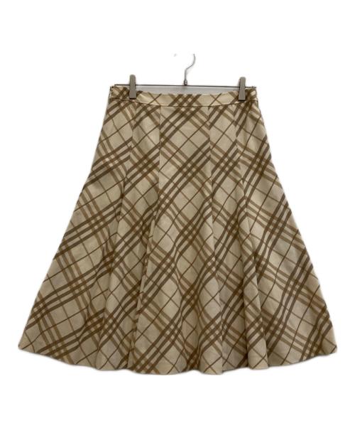 BURBERRY LONDON（バーバリーロンドン）BURBERRY LONDON (バーバリーロンドン) ウールスカート ベージュ サイズ:40の古着・服飾アイテム