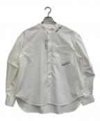 OMMOオーエムエムオー）の古着「SQUARE GATHER SLEEVE SHIRT」｜ホワイト