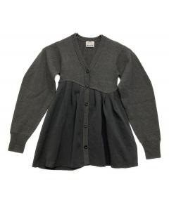 中古・古着通販】OMMO (オーエムエムオー) TUCK FLARE KNIT CD グレー