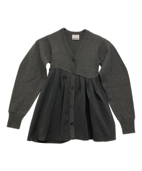 OMMO（オーエムエムオー）OMMO (オーエムエムオー) TUCK FLARE KNIT CD グレー サイズ:Fの古着・服飾アイテム
