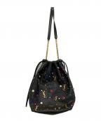Saint Laurent Parisサンローランパリ）の古着「TEDDY ビジューワンショルダーバッグ」｜ブラック