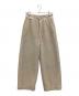 LACOSTE（ラコステ）の古着「ボアフリースセミワイドパンツ」｜ベージュ