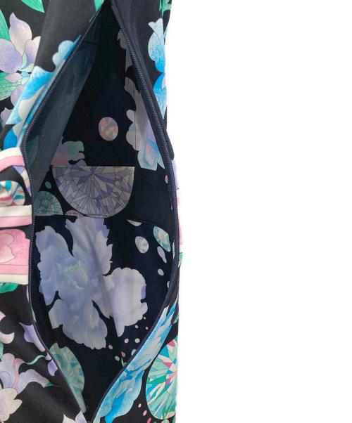 LEONARD（レオナール）LEONARD (レオナール) 花柄ノースリーブワンピース ネイビー サイズ:36の古着・服飾アイテム