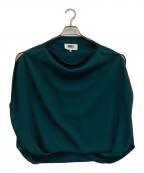 MM6 Maison Margielaエムエムシックスメゾンマルジェラ）の古着「ノースリーブブラウス」｜グリーン