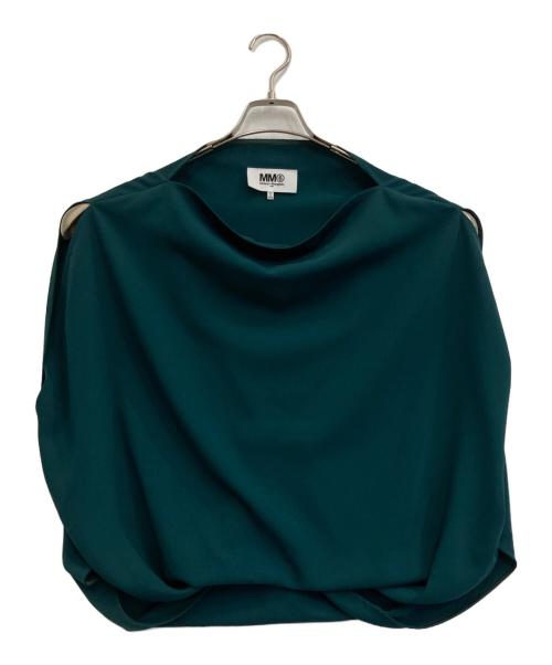 MM6 Maison Margiela（エムエムシックスメゾンマルジェラ）MM6 Maison Margiela (エムエムシックスメゾンマルジェラ) ノースリーブブラウス グリーン サイズ:-の古着・服飾アイテム