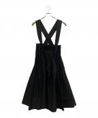 noir kei ninomiyaノワール ケイ ニノミヤ）の古着「ウールプリーツジャンパースカート」｜ブラック