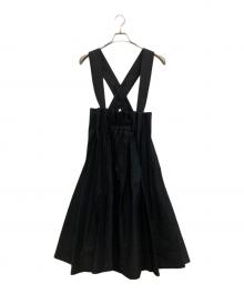 noir kei ninomiya（ノワール ケイ ニノミヤ）の古着「ウールプリーツジャンパースカート」｜ブラック