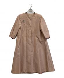 FOXEY BOUTIQUE（フォクシー ブティック）の古着「ペアシェイプAラインコート」｜ピンク