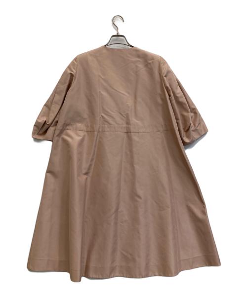 FOXEY BOUTIQUE（フォクシー ブティック）FOXEY BOUTIQUE (フォクシー ブティック) ペアシェイプAラインコート ピンク サイズ:38の古着・服飾アイテム