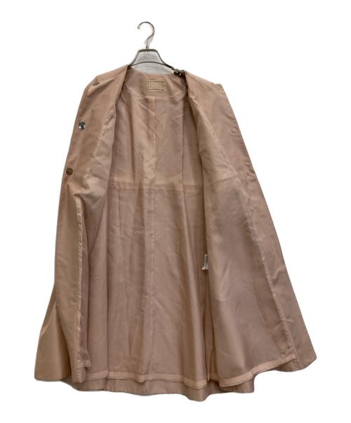 FOXEY BOUTIQUE（フォクシー ブティック）FOXEY BOUTIQUE (フォクシー ブティック) ペアシェイプAラインコート ピンク サイズ:38の古着・服飾アイテム