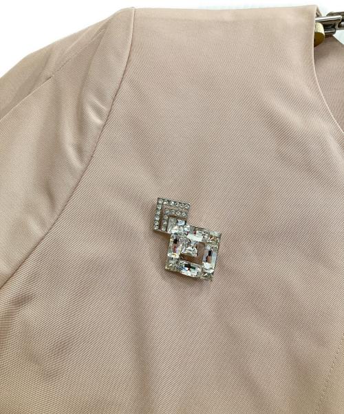 FOXEY BOUTIQUE（フォクシー ブティック）FOXEY BOUTIQUE (フォクシー ブティック) ペアシェイプAラインコート ピンク サイズ:38の古着・服飾アイテム