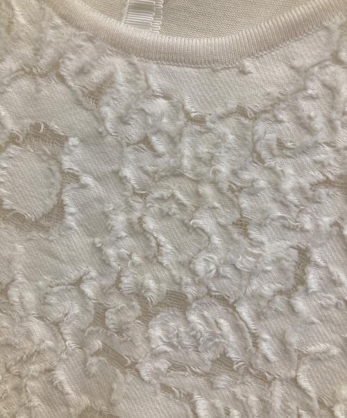 FOXEY（フォクシー）FOXEY (フォクシー) レースノースリーブカットソー ホワイト サイズ:38の古着・服飾アイテム