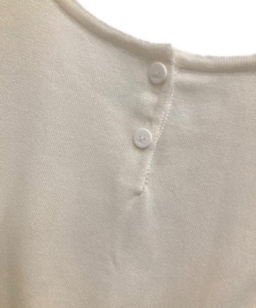 FOXEY（フォクシー）FOXEY (フォクシー) レースノースリーブカットソー ホワイト サイズ:38の古着・服飾アイテム