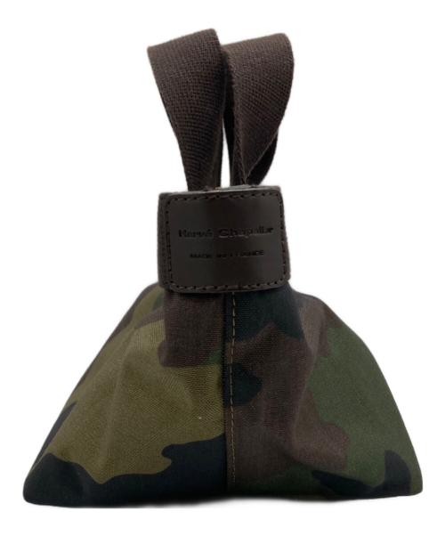 Herve Chapelier（エルベシャプリエ）Herve Chapelier (エルベシャプリエ) カモフラ柄舟形ミニトートバッグ オリーブの古着・服飾アイテム