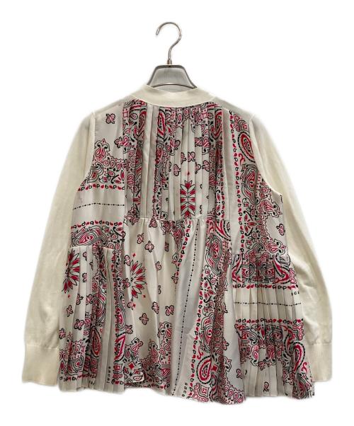 sacai（サカイ）sacai (サカイ) Bandana Print Cardigan ホワイト サイズ:2の古着・服飾アイテム
