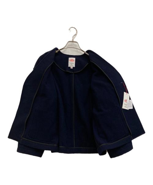 DANTON（ダントン）DANTON (ダントン) ウールパイル Vネックジャケット ネイビー サイズ:36の古着・服飾アイテム