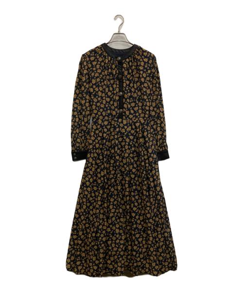 Ameri（アメリ）AMERI (アメリ) 花柄ワンピース ネイビー×イエロー サイズ:M 未使用品の古着・服飾アイテム