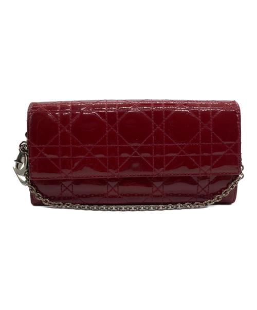 Christian Dior（クリスチャン ディオール）Christian Dior (クリスチャン ディオール) 長財布 レッドの古着・服飾アイテム