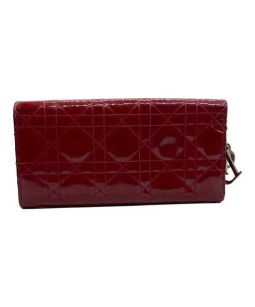 Christian Dior（クリスチャン ディオール）Christian Dior (クリスチャン ディオール) 長財布 レッドの古着・服飾アイテム