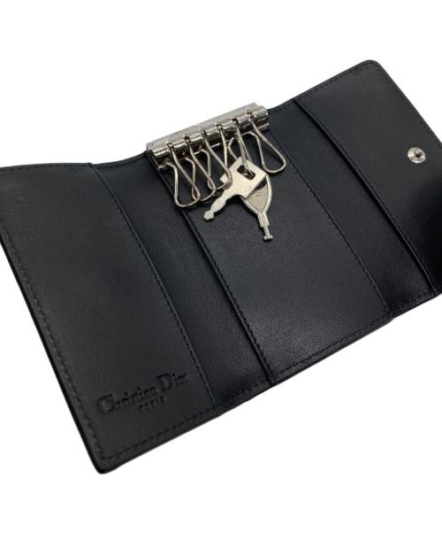 Christian Dior（クリスチャン ディオール）Christian Dior (クリスチャン ディオール) CDロゴ６連キーケース ブルーの古着・服飾アイテム