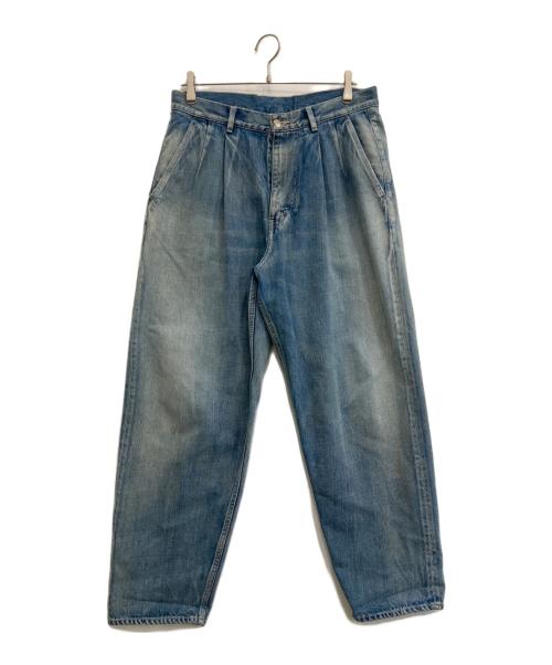 Graphpaper（グラフペーパー）Graphpaper (グラフペーパー) Selvage Denim Two Tuck Tapered Pants インディゴ サイズ:2の古着・服飾アイテム