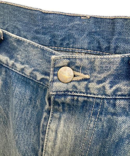 Graphpaper（グラフペーパー）Graphpaper (グラフペーパー) Selvage Denim Two Tuck Tapered Pants インディゴ サイズ:2の古着・服飾アイテム