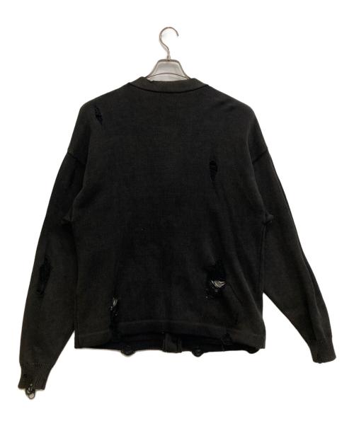 BREATH（ブレス）BREATH (ブレス) クラッシュニットカーディガン ブラック サイズ:Mの古着・服飾アイテム