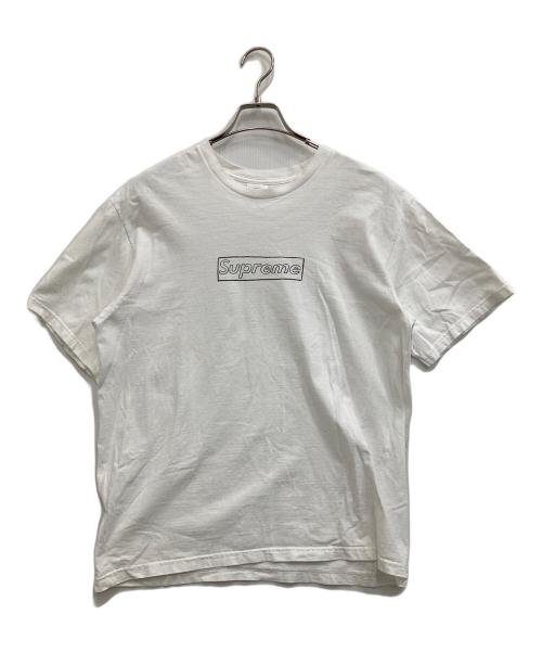 SUPREME（シュプリーム）Supreme (シュプリーム) カウズチョークロゴTシャツ ホワイト サイズ:Lの古着・服飾アイテム