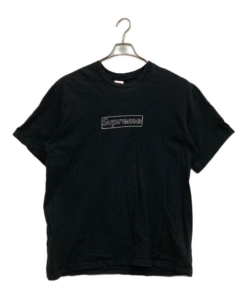 SUPREME（シュプリーム）Supreme (シュプリーム) カウズチョークロゴTシャツ ブラック サイズ:Lの古着・服飾アイテム