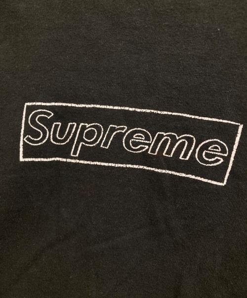 SUPREME（シュプリーム）Supreme (シュプリーム) カウズチョークロゴTシャツ ブラック サイズ:Lの古着・服飾アイテム