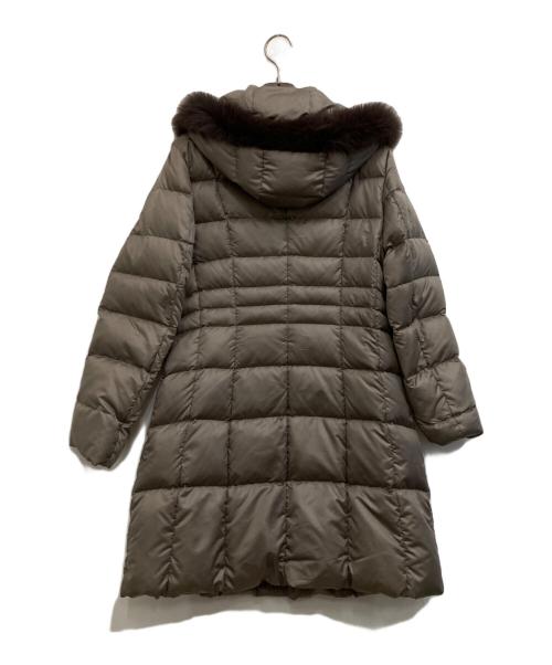 UNTITLED（アンタイトル）UNTITLED (アンタイトル) ホワイトダックダウンコート グレージュ サイズ:3の古着・服飾アイテム