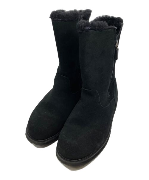 emu（エミュー）emu (エミュー) 撥水サイドジップムートンブーツ ブラック サイズ:24の古着・服飾アイテム