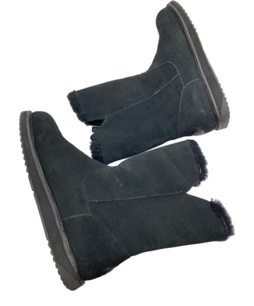 emu（エミュー）emu (エミュー) 撥水サイドジップムートンブーツ ブラック サイズ:24の古着・服飾アイテム