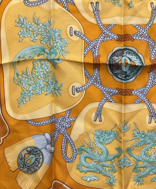 HERMES（エルメス）HERMES (エルメス) シルクスカーフ オレンジの古着・服飾アイテム