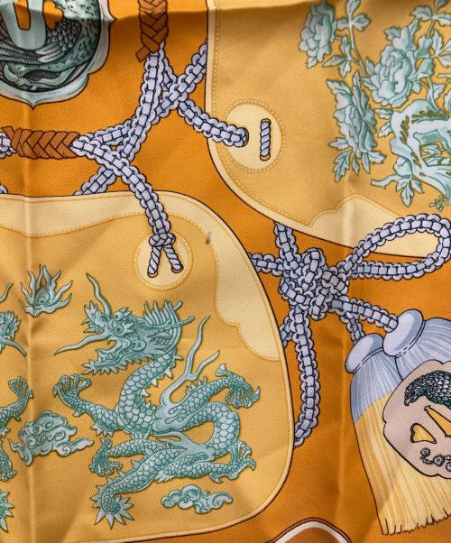 HERMES（エルメス）HERMES (エルメス) シルクスカーフ オレンジの古着・服飾アイテム