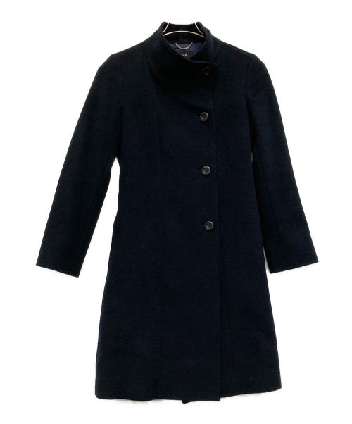 23区（ニジュウサンク）23区 (ニジュウサンク) アンゴラブレンドコート ネイビー サイズ:38の古着・服飾アイテム