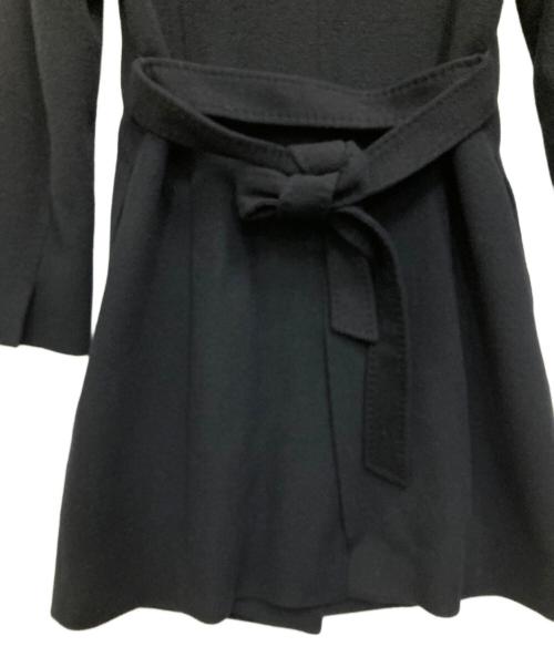 23区（ニジュウサンク）23区 (ニジュウサンク) アンゴラブレンドコート ネイビー サイズ:38の古着・服飾アイテム