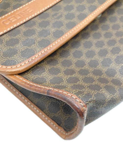 CELINE（セリーヌ）CELINE (セリーヌ) マカダム柄ショルダーバッグ ブラウンの古着・服飾アイテム