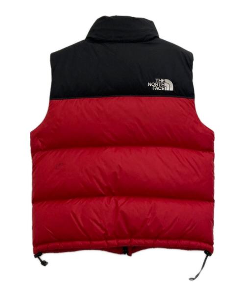 THE NORTH FACE（ザ ノース フェイス）THE NORTH FACE (ザ ノース フェイス) RETRO NUPTSE VEST レッド×ブラック サイズ:Mの古着・服飾アイテム