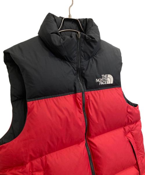 THE NORTH FACE（ザ ノース フェイス）THE NORTH FACE (ザ ノース フェイス) RETRO NUPTSE VEST レッド×ブラック サイズ:Mの古着・服飾アイテム